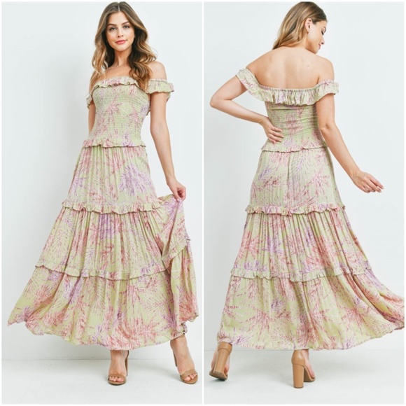 Trend Setter Diva Boutique Dresses & Skirts - Off shoulder Maxi Dress